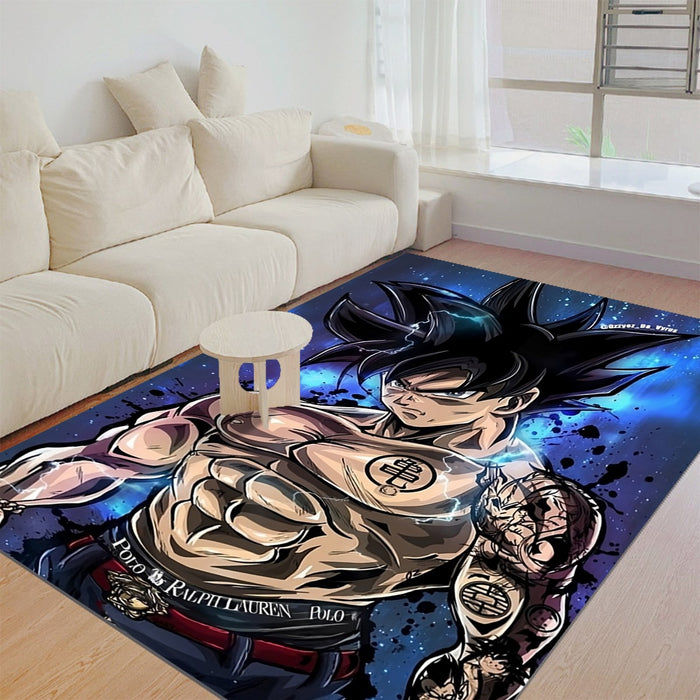 Thugged out Goku UI Comfortable Dragon Ball Rug