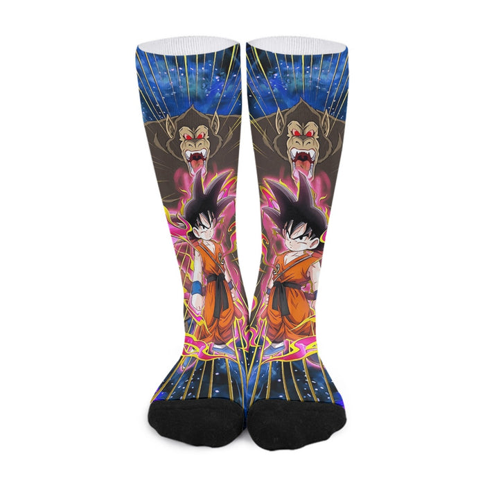 Great Ape Monkey Kid Goku Galaxy High-Quality Battle 3D Socks