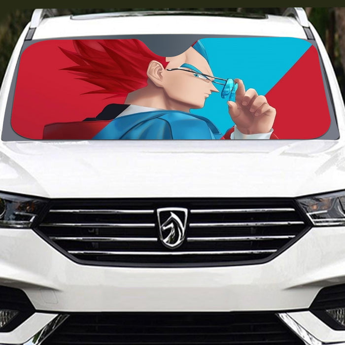 Cool Vegeta Businessman Design Dragon Ball Z Windshield Sunshade