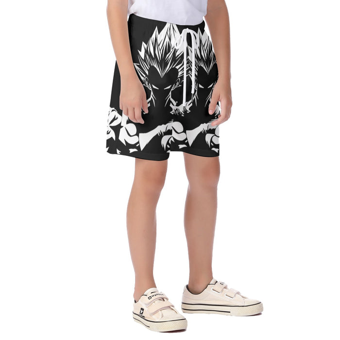 Dragon Ball Z Bad-Ass King Vegeta Graphic Kid's Beach Shorts