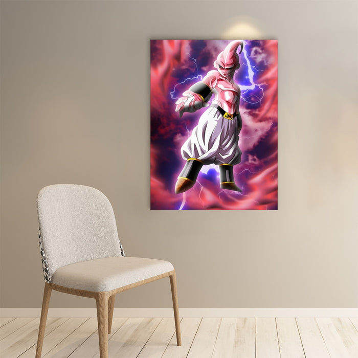 Majin Ultimate Mighty Kid Buu Tie Dye Lightning Amazing 3D Paper poster