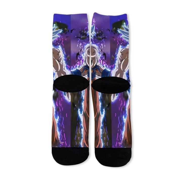 Dragon Ball Goku Ultra Instinct Power Up Vibrant 3D Socks