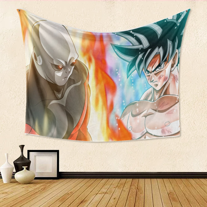 Dragon Ball Super Goku vs Jiren Overflowing Aura Tapestry