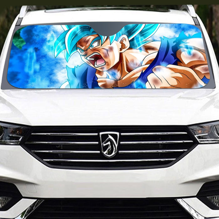 Dragon Ball Goku Blue Kaioken Ultra Instinct Epic 3D Windshield Sunshade