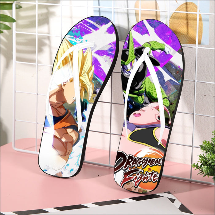 Dragon Ball Z  Goku & Vegeta Vs Frieza & Cell Flip Flops