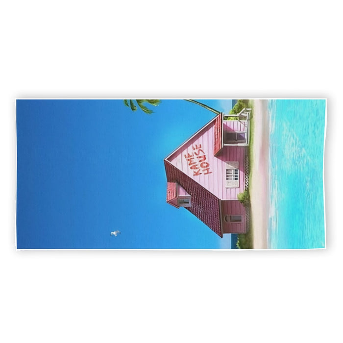 DBZ Master Roshi's Kame House Relax Vibe Concept Graphic Beach Towel