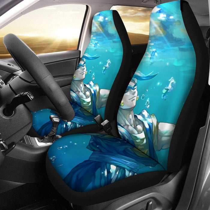 DBZ Relax Gogeta Ocean Blue Saiyan SSGSS Dope Design Car Seat Cover