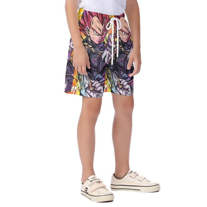 Dragon Ball Z Vegeta God Kid's Beach Shorts