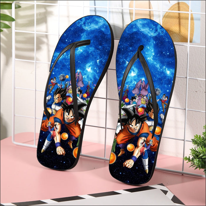 Dragon Ball Super Destruction Gods Goku Vegeta Flip Flops