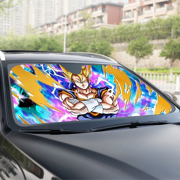 Dragon Ball Vegito Super Power Aura Thunder Earing Super Saiyan Windshield Sunshade