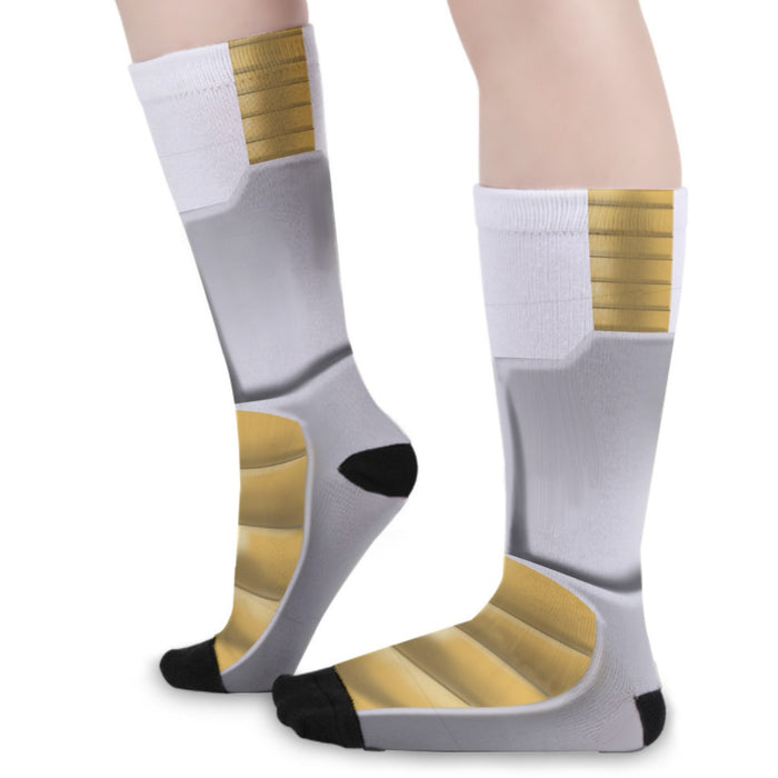 Dragon Ball Z Vegeta Inspired Suit Cosplay Zip Up  Socks