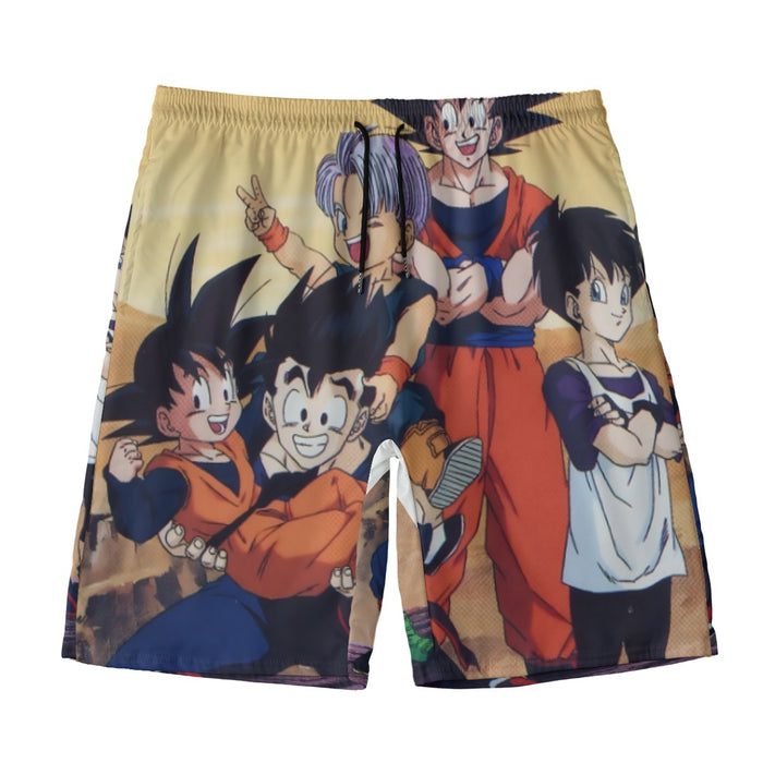 Dragon Ball Son Goku Happy Family Beach Pants