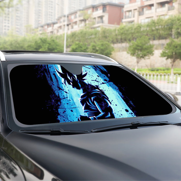 Awesome Goku Blue Design Dragon Ball Z Windshield Sunshade