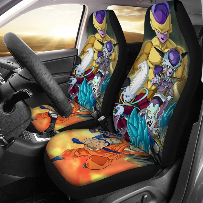 Goku Vegeta SSGSS Fight Villains Car Seat Cover | DBZ-Store.com