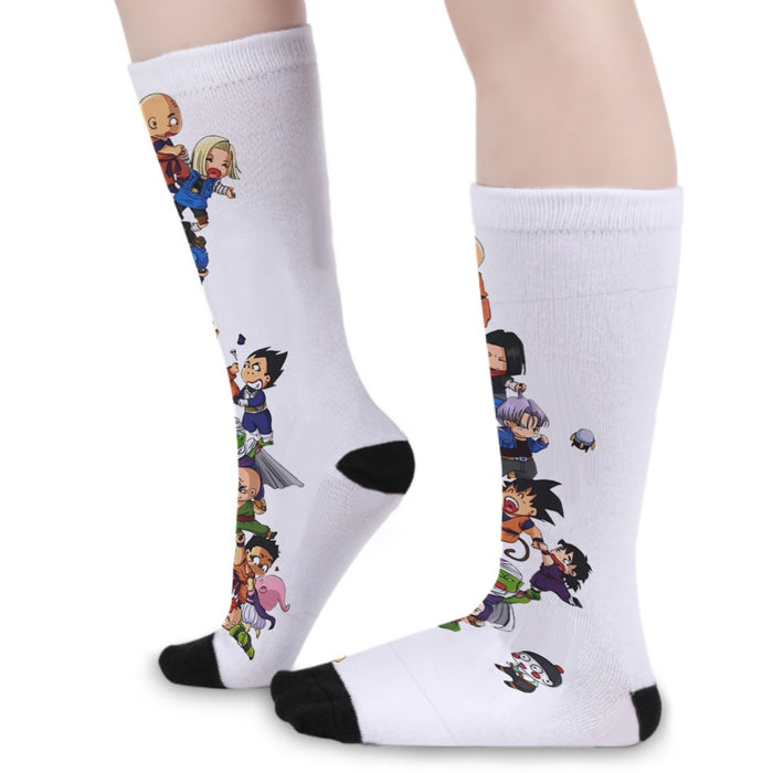 Dragon Ball Z Cute Adorable Chibi DBZ Characters White Socks