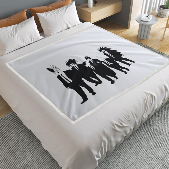 Dragon Ball Characters With Reservoir Dogs Movie Pose Household Warm Blanket