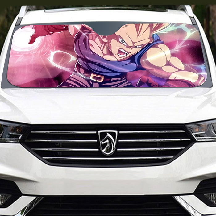 Dragon Ball Trunks SSJ3 Fan Artwork Full Print Style Windshield Sunshade