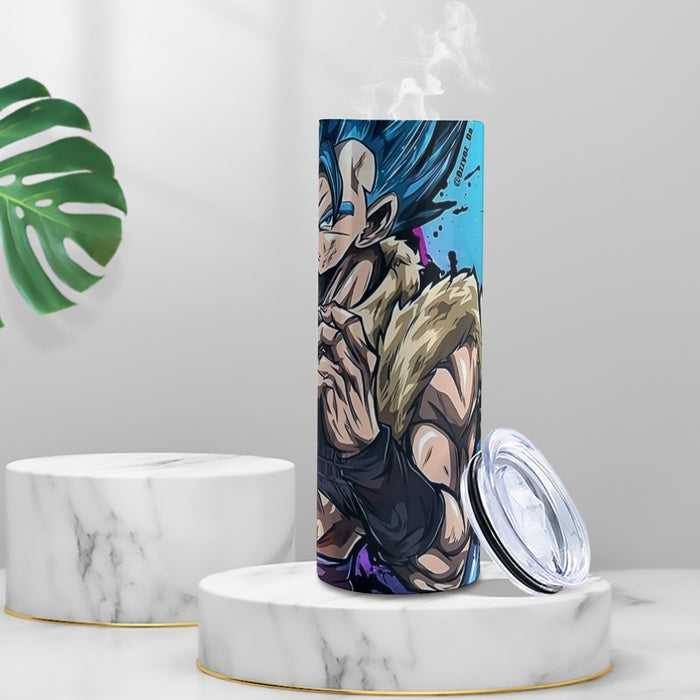 Super Saiyan Blue Gogeta Tumbler with twinkle surface