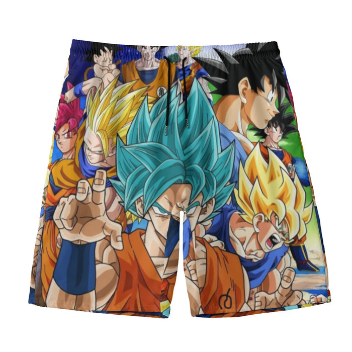 DBZ Goku Saiyan God Blue SSGSS Whis Symbol Cool Design Beach Pants