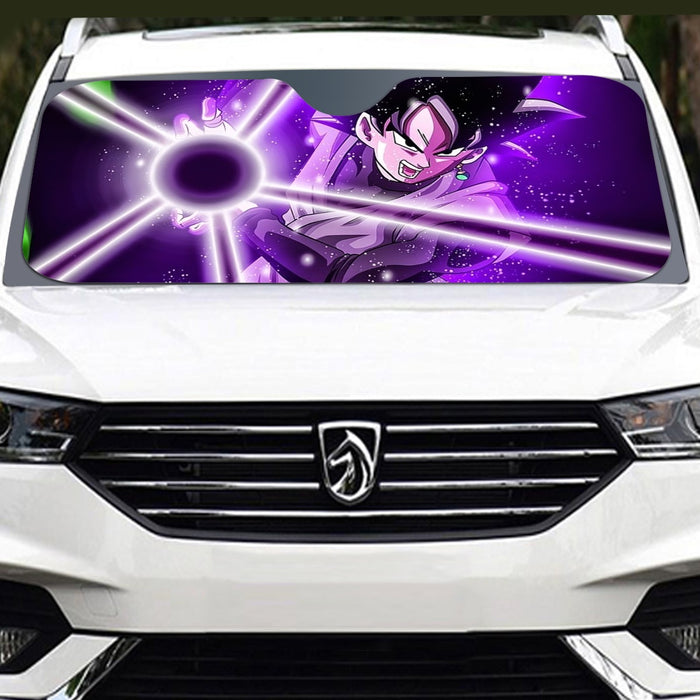 DBZ Goku Black Zamasu Power Ball Attack Cool Design Streetwear Windshield Sunshade