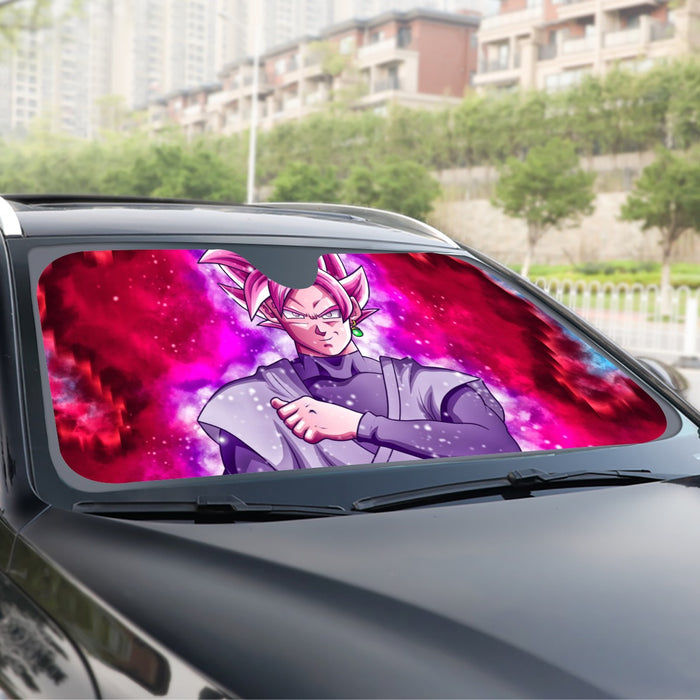 Dragon Ball DBZ Goku Black Rose Galaxy Fantasy Amazing Windshield Sunshade