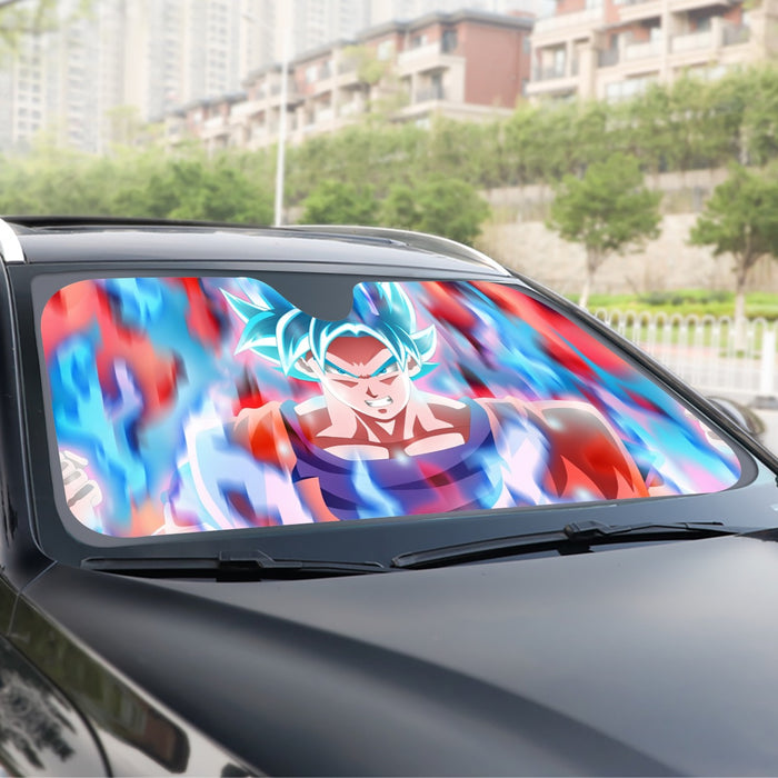 Dragon Ball Super Saiyan Blue Goku Windshield Sunshade