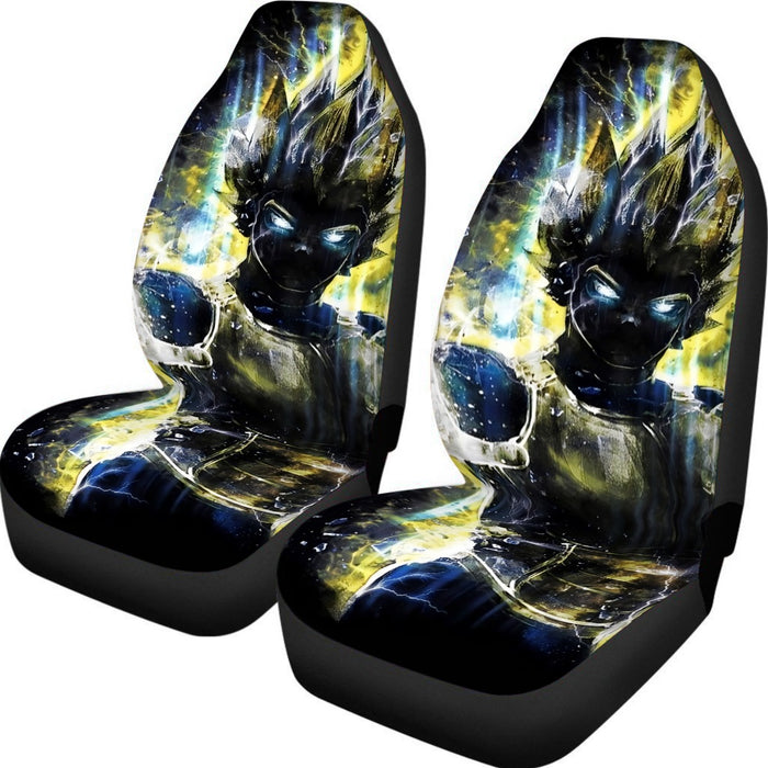 DBZ Vegeta Yellow Aura Car Seat Cover | DBZ-Store.com