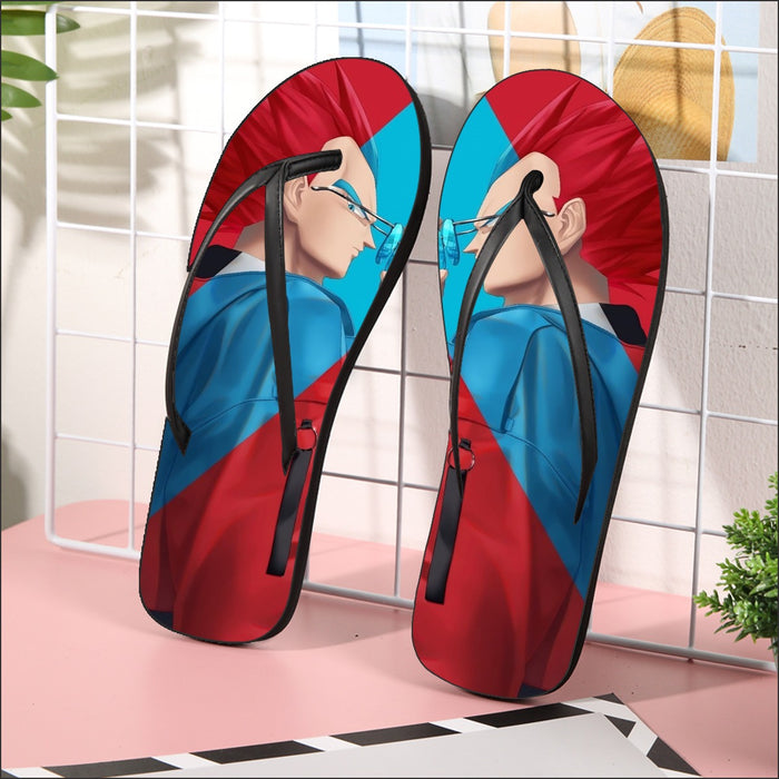 Cool Vegeta Businessman Design Dragon Ball Z Flip Flops