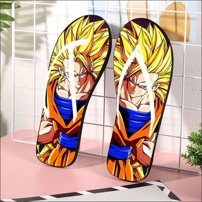 Super Saiyan 3 Goku Flip Flops