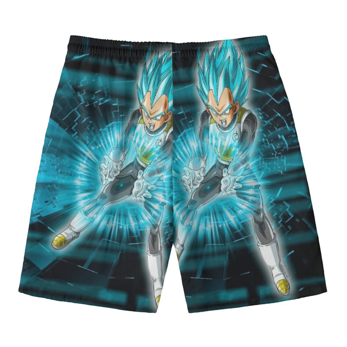 Dragon Ball Super Vegeta Blue Double Galick Gun Epic Beach Pants