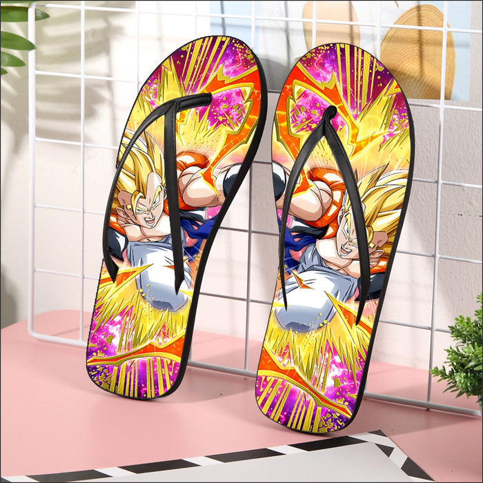 Dragon Ball Super Gogeta Outshining Darkness Cool Flip Flops