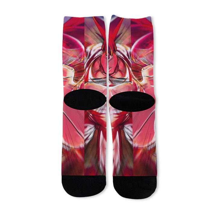 Dragon Ball Z Son Goku Super Saiyan Rose Blue Aura Socks