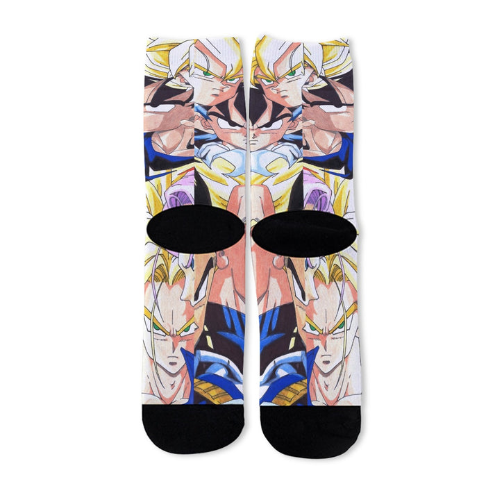 Dragon Ball Goku Vegeta Trunks Gohan Super Saiyan Cool Trending Design  Socks