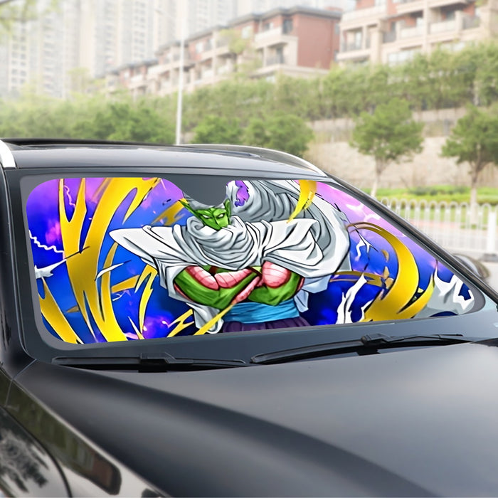 Dragon Ball Angry Piccolo Waiting Fight Aura Yellow Fashion Windshield Sunshade