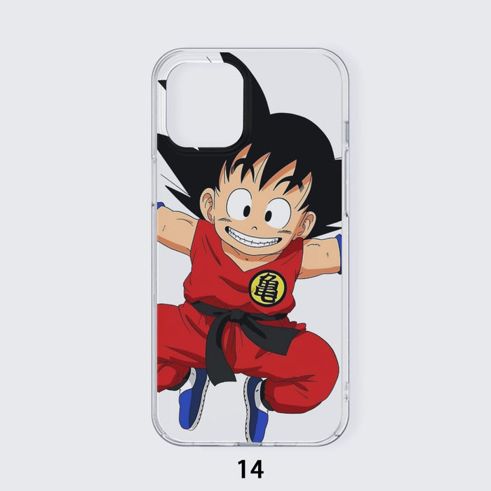 DBZ Jumping Kid Goku In His Training Suit iPhone 14 Case