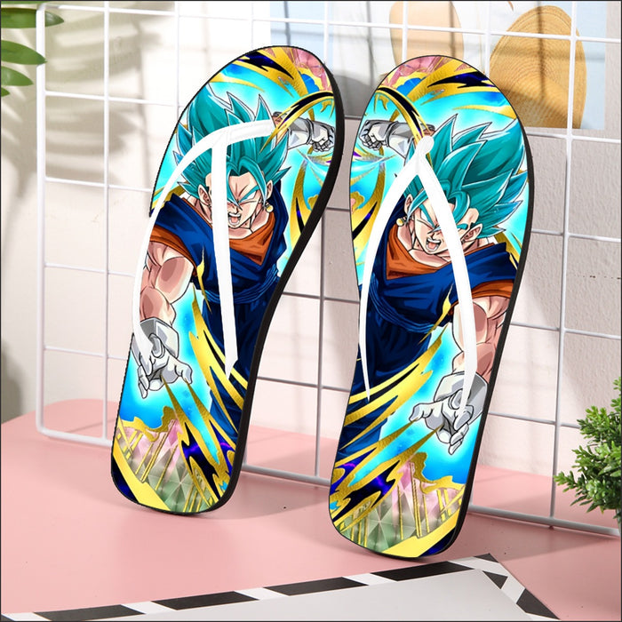 Dragon Ball Super Vegito Ultra Instinct Cool Colorful Flip Flops