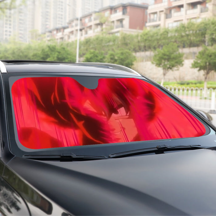 Dragon Ball Super Goku Red Kaioken Super Saiyan Epic Windshield Sunshade