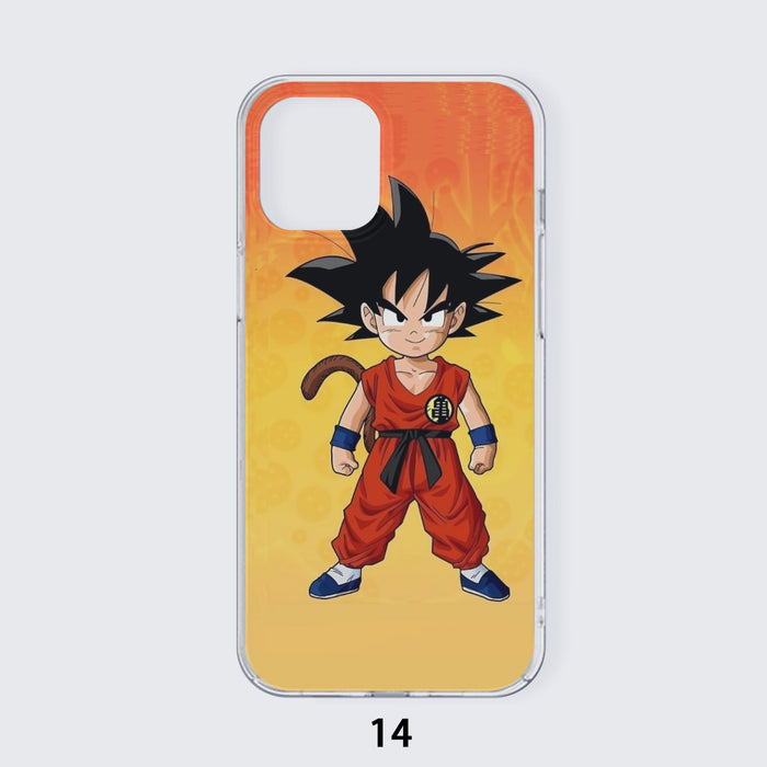 Cute Young Kid Goku Yellow Dragon Ball 3D iPhone 14 Case