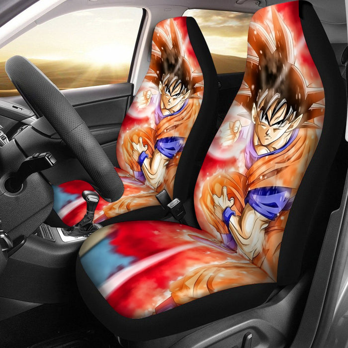 Dragon Ball Super Goku Red Kaioken Energy Epic Punch Car Seat Cover