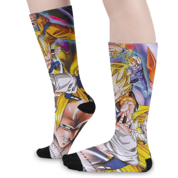 Dragon Ball Super Gogeta Super Saiyan Fusion Streetwear Design Socks