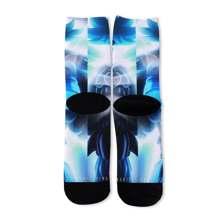 Dragon Ball Super Blue Son Goku Epic Ultra Instinct Socks