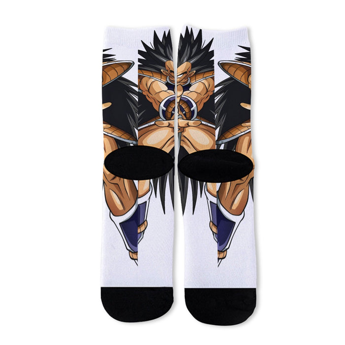 Dragon Ball Z Awesome Saiyan Raditz Fighter Stance  Socks