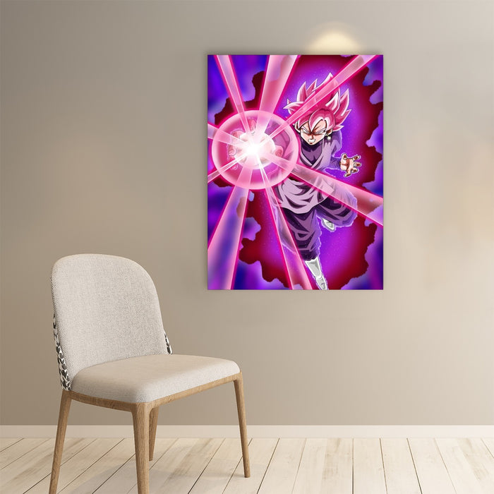 Goku Black Zamasu Super Saiyan Rose Powerful Aura Skills Dope Paper poster