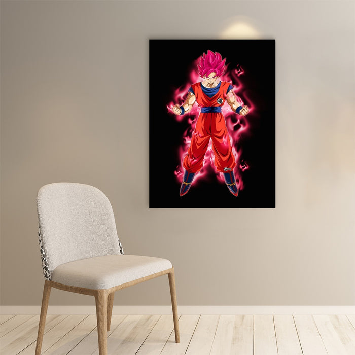 Dragon Ball Super Son Goku Red Kaioken Ultra Instinct Paper poster