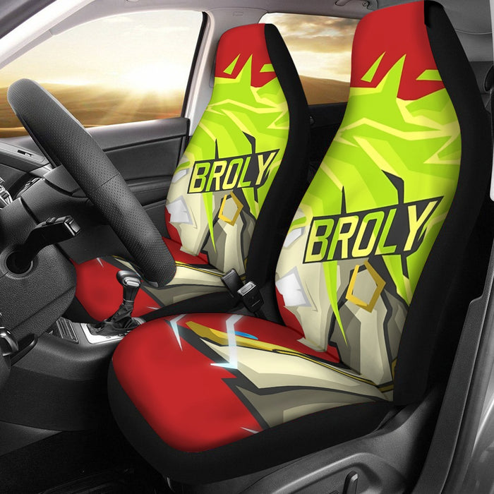 Dragon Ball Super Cool Legendary Broly Cool Vector Art Car Seat Cover