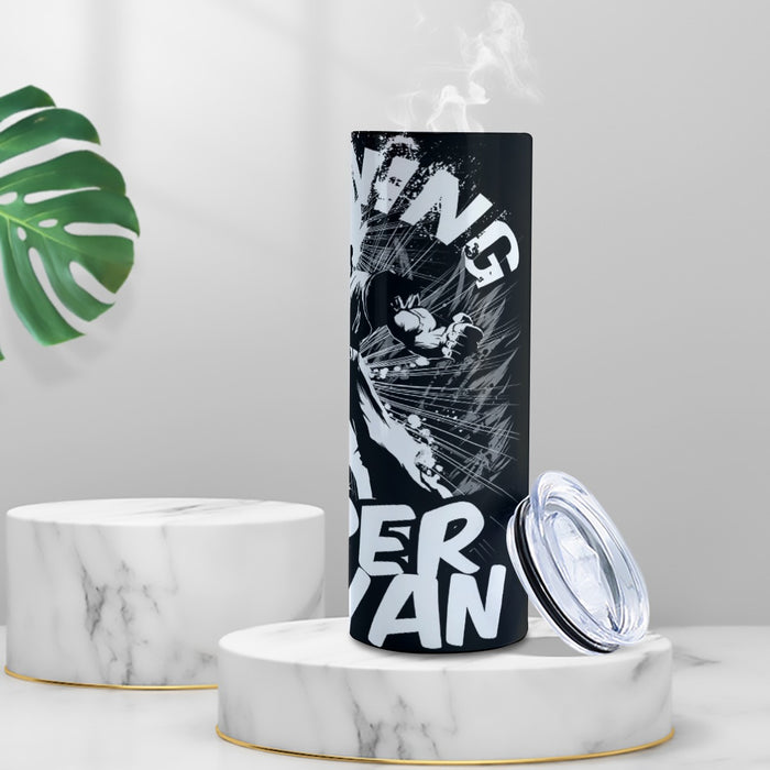 Dragon Ball Z Goku Training To Go Super Saiyan Epic Tumbler with twinkle surface