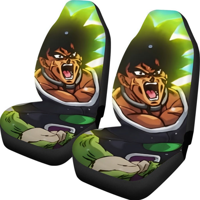 Dragon Ball Z Broly Wearing His Control Mechanism Car Seat Cover