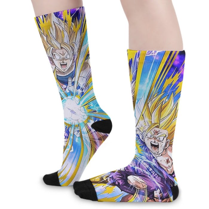 Dragon Ball Teen Gohan Dokkan Battle Super Saiyan 3 Cool  Socks