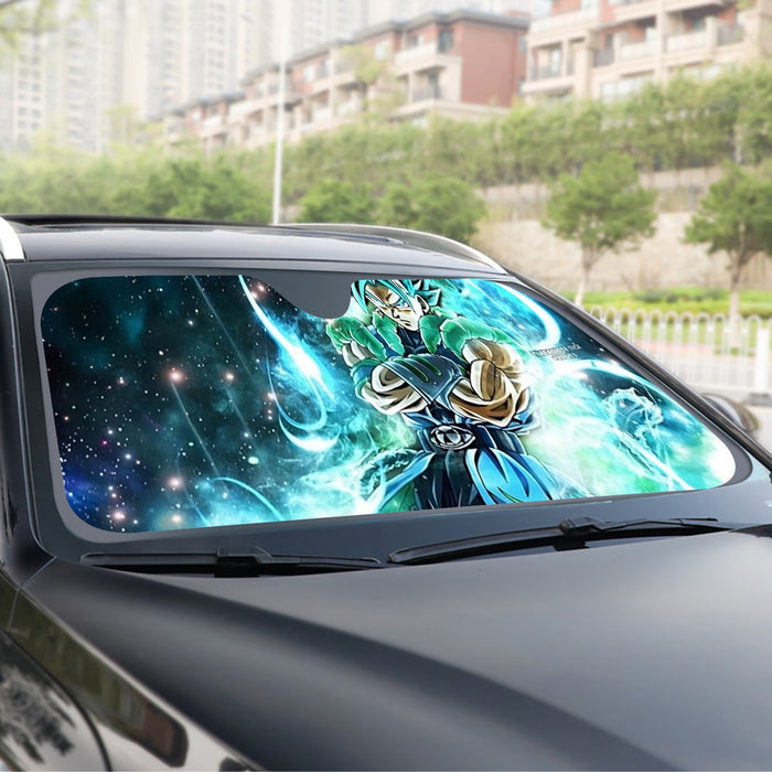 Dragon Ball Gogito 2 Blue Super Saiyan Kaioken Cool Windshield Sunshade