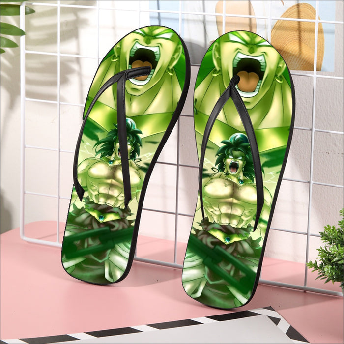 Dragon Ball Legendary Super Saiyan Broly 3D Full Print Streetwear Design Flip Flops